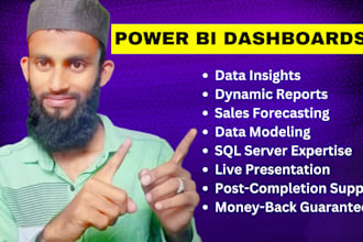 create interactive power bi dashboards and visualizations