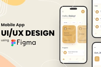 make figma modern and professional design for mobile app