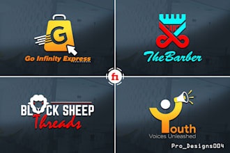 do a minimalist unique business logo design for you in 1 day