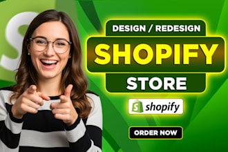 create shopify store, build shopify website design, shopify dropshipping website