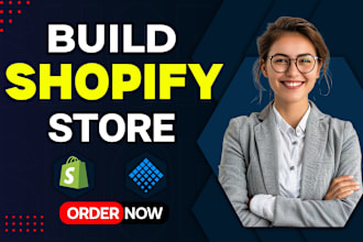 create shopify store, build shopify website design, shopify dropshipping website