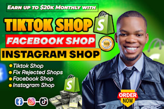 do tiktok shop setup, tiktok shop dropshipping, facebook shop or instagram shop