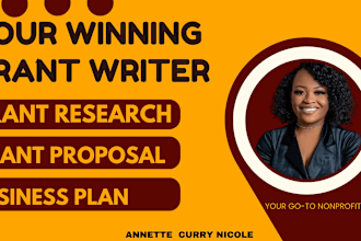 research grant, write grant, submit grant ,proposal, business plan, 501c3 grant