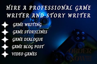 be your game writer backstory plot dialogues worldbuilding fan fiction quest