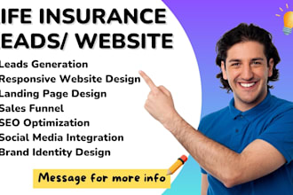 generate life insurance leads health insurance life insurance website