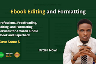 proofread, edit, and format your book for publishing
