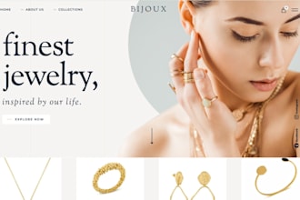 design luxury jewelry shopify store jewelry dropshipping store jewelry website