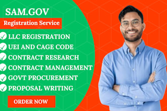 set up your sam account get uei, cage code, apply for government contract