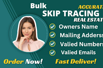 do real estate bulk skip tracing and llc skip tracing