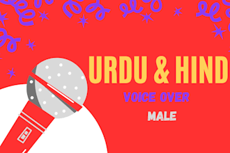 do easily urdu and hindi voiceover for you