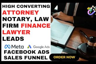 generate attorney law firm finance family lawyer notary leads build website