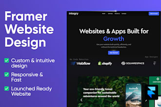 design, develop, and launch your framer website
