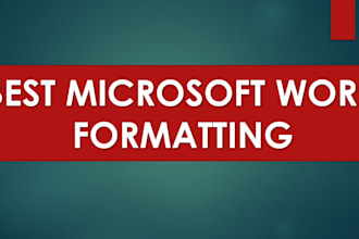 do best microsoft word formatting 2 hours