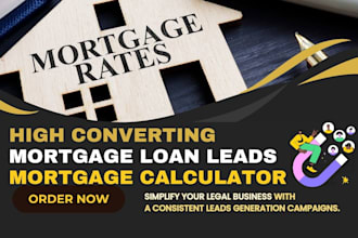 design high quality mortgage loan website calculator generate mortgage leads