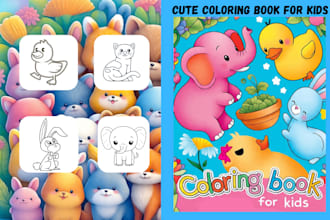 do professional coloring book design kdp book for bussiness