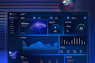 design modern and responsive UI UX dashboards in figma or xd