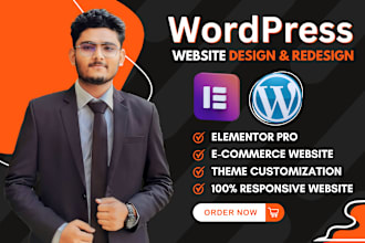 do wordpress website design, redesign or ecommerce website development