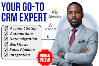 setup project management buildertrend asana airtable basecamp jobnimbus procore