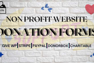 setup non profit charity website donation form on wp givewp charitable donorbox