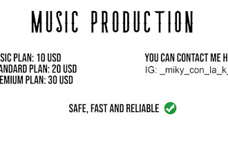 produce an instrumental for your vocals