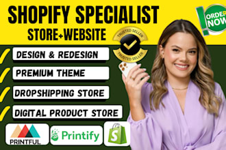 shopify store design shopify dropshipping store shopify print on demand shopify