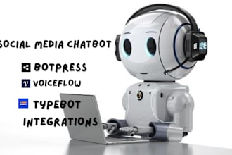develop ai chatbot for social media platforms with botpress, typebot, voiceflow