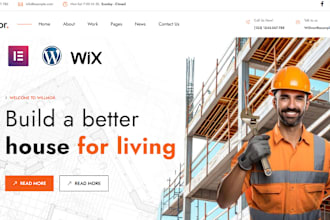 do wix handyman website, construction, architecture,plumbing and roofing website