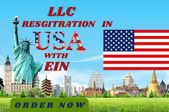 register US llc company for non USA residents, business registrations and ein