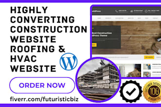 design construction roofing hvac handyman cleaning contractor flooring website