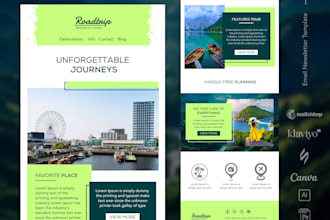 design custom mailchimp, klaviyo email newsletter template within 10 hrs