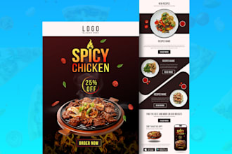 design custom mailchimp, klaviyo email newsletter template within 10 hrs