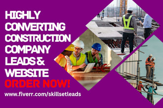 construction leads plumbing flooring roofing leads construction company website