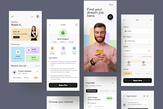 develop job portal app, job board app, job listing app, job application