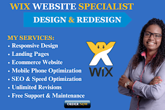 design and redesign wix website for business and personal
