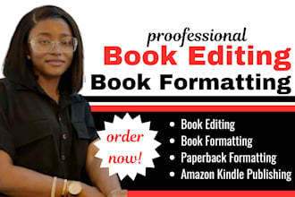 publish, edit and format your ebook or paperback print for amazon KDP and kindle