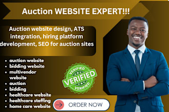 create a bidding and auction website for multi vendors