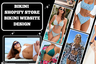 design bikini shopify store lingerie website swim wear store adult toy website