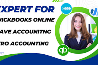 be expert for quickbooks online wave and xero  bookkeeping, setup, cleanup