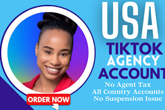 build USA tiktok agency account US tiktok shop ads manager for any country