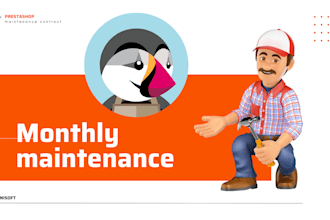 provide prestashop monthly maintenance