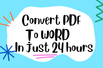 convert PDF to word and word to PDF