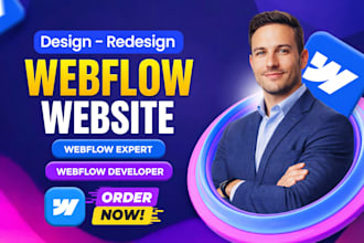 build webflow website, webflow landing page, xd figma to webflow, webflow expert