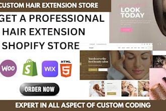 design hair extension website hair shopify store hair extension store