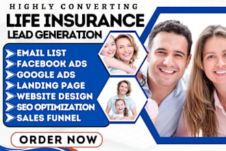 generate health life insurance home care insurance  medicare insurance leads