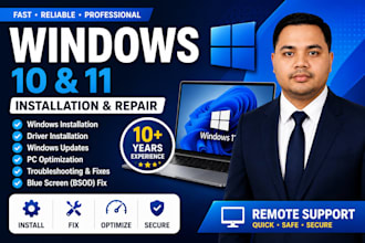 install, configure, and optimize windows 10 or windows 11