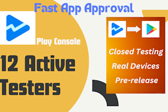 provide you 12 testers or 20 testers for your google play closed testing