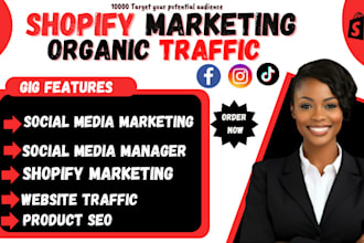 promote shopify marketing, etsy shop promotion, boost organic website traffic