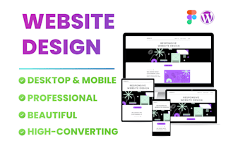 create responsive figma website design, ui ix design