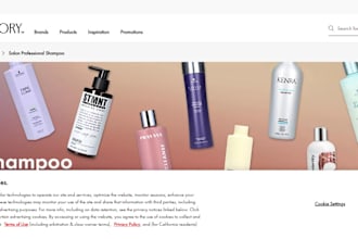 design product label shampoo spa beauty shopify cosmetic dropshipping website