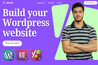 build a clean wordpress website, custom website development